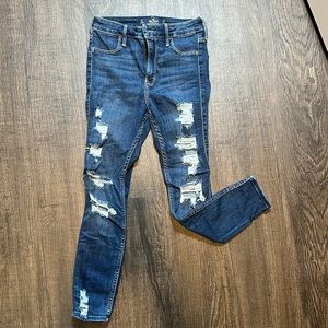 High Rise Jeans - stretch - 1S - Crop